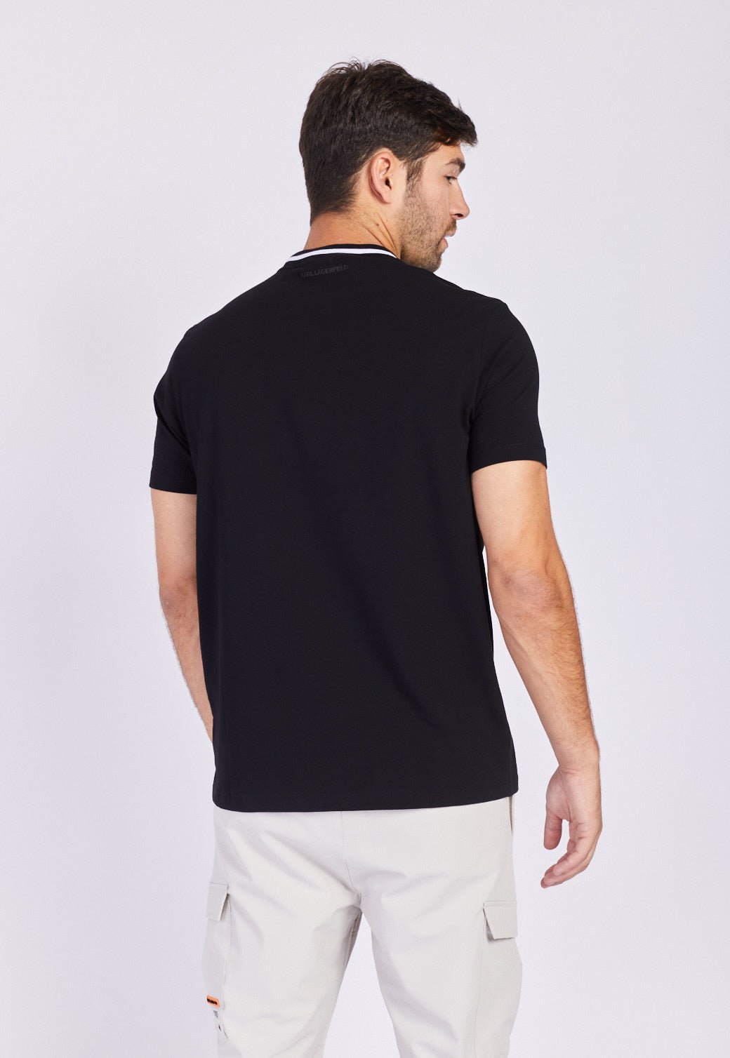 T-SHIRT CREWNECK 755422-532221 BLACK 990 - Karl Lagerfeld