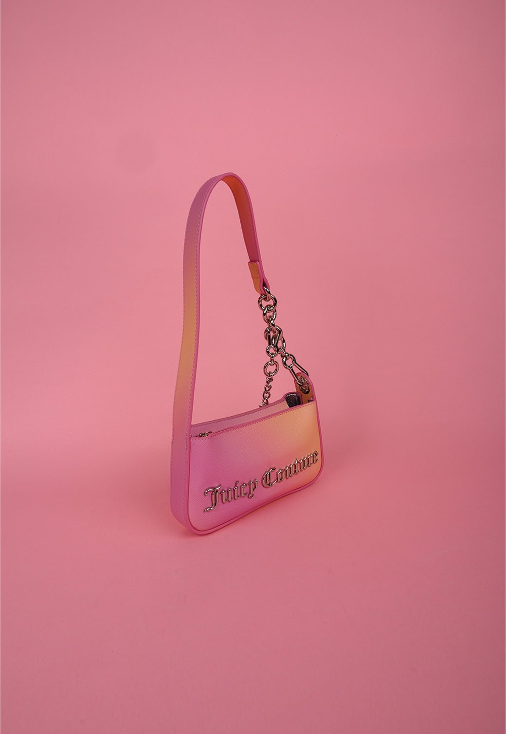 תיק כתף קטן עם לוגו מטאלי - Juicy Couture