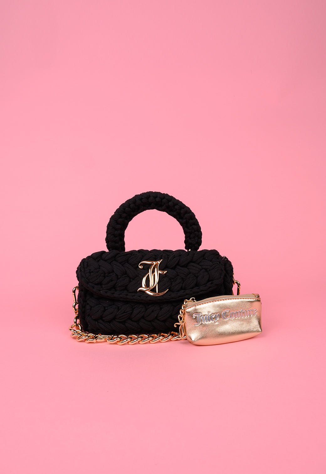 תיק כתף סרוג עם שרשרת - Juicy Couture