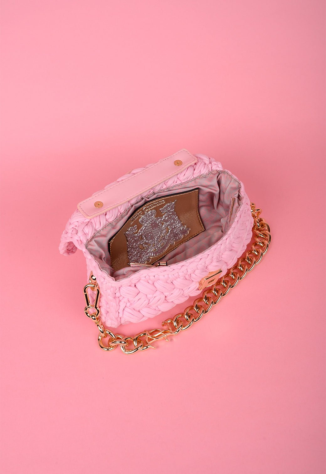 תיק כתף סרוג עם שרשרת - Juicy Couture