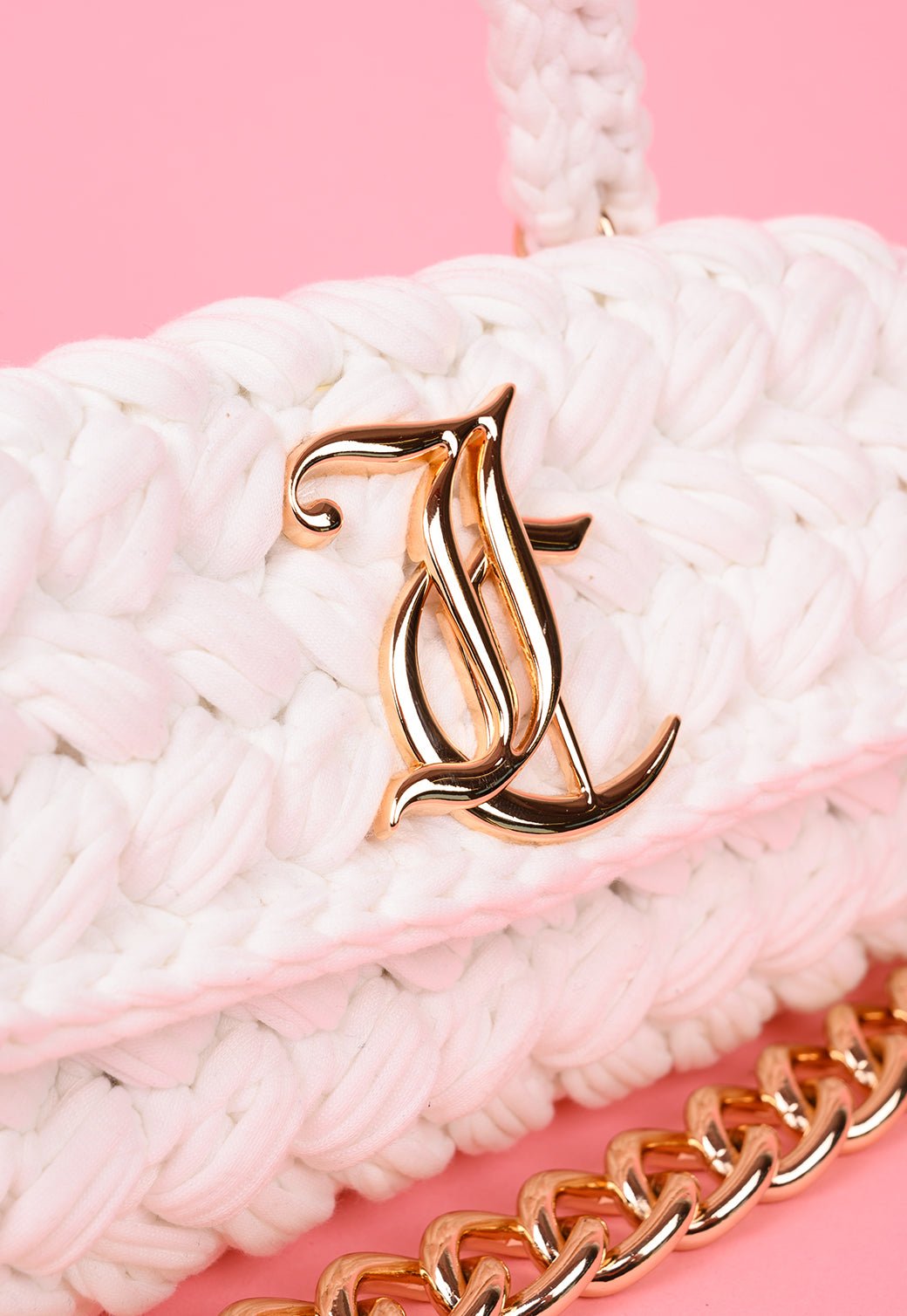 תיק כתף סרוג עם שרשרת - Juicy Couture