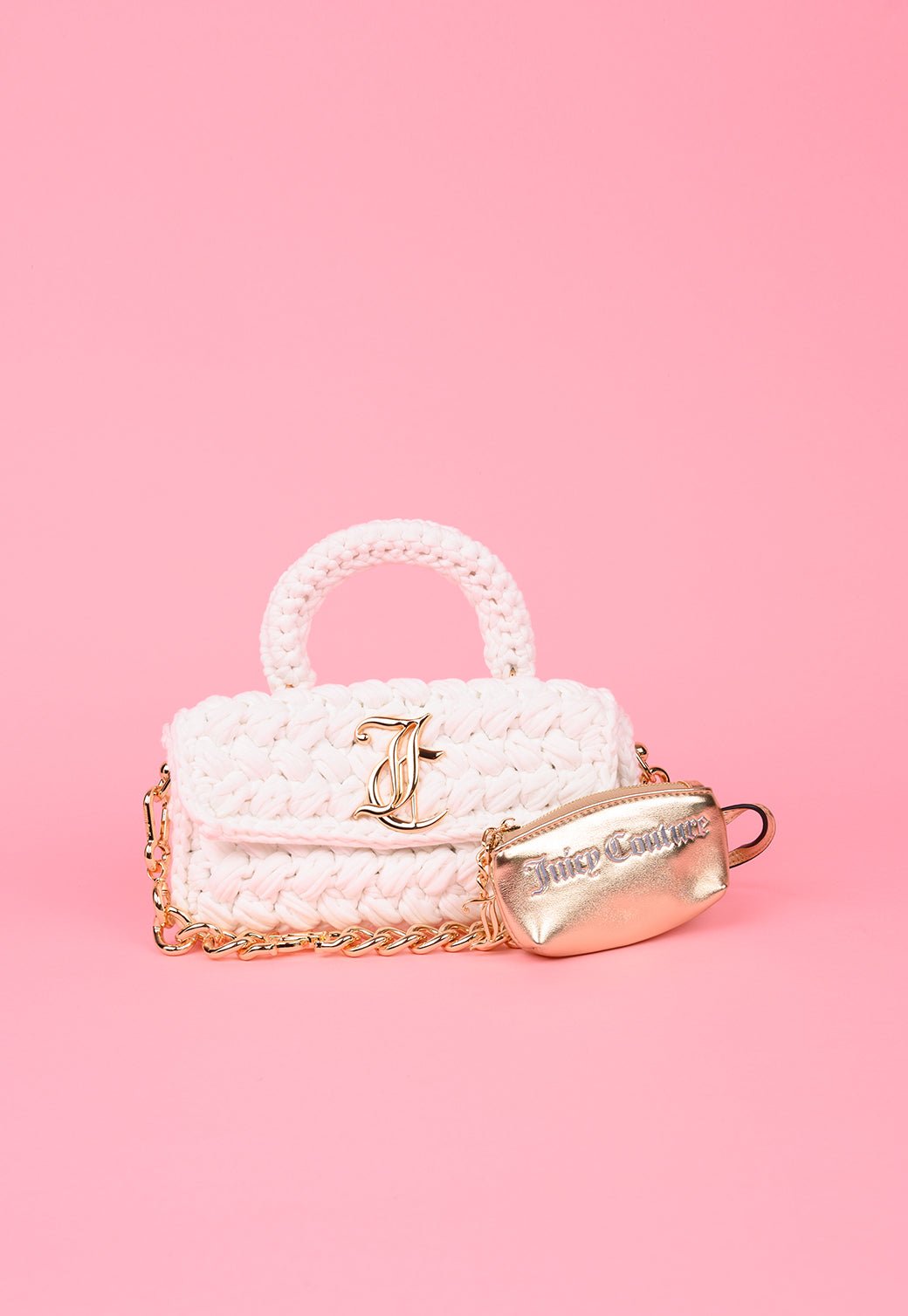 תיק כתף סרוג עם שרשרת - Juicy Couture