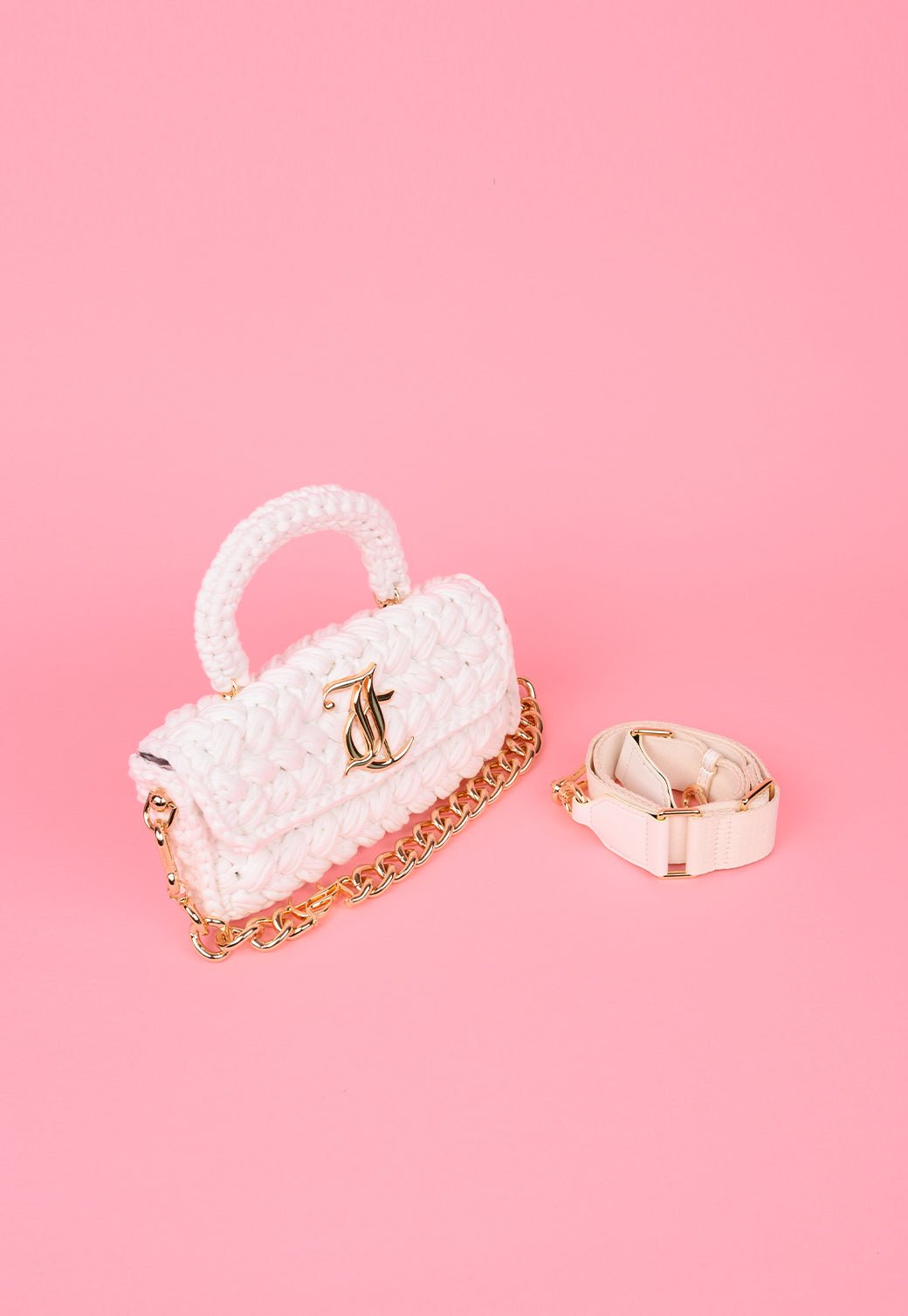 תיק כתף סרוג עם שרשרת - Juicy Couture