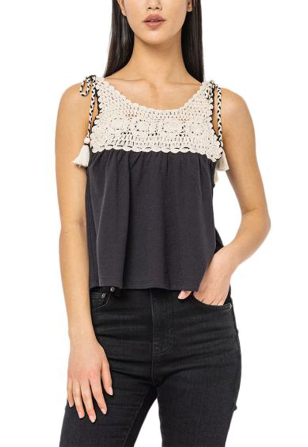 חולצה קצרה בשילוב - Pepe Jeans